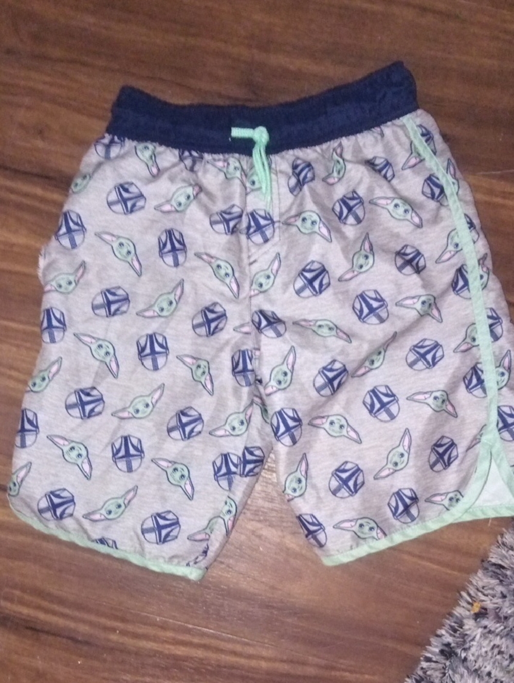 Star Wars Kids Swim Shorts in Navy, Light Green, Gray